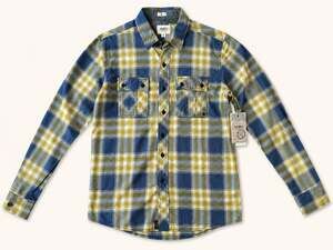 Ambig California Plaid Utility Flannel Shirt Small Grunge Skater‎